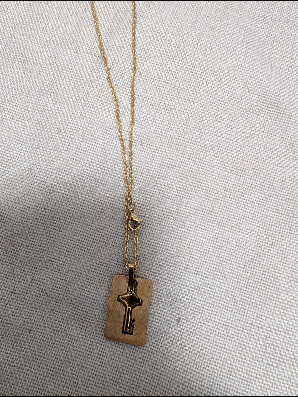Gold-Key Pendant Necklace - Men Accessories Jewelry